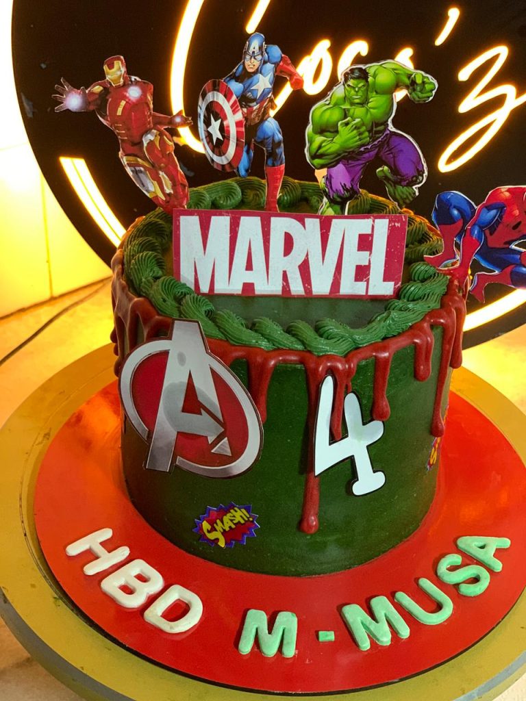 Avengers Theme Cake